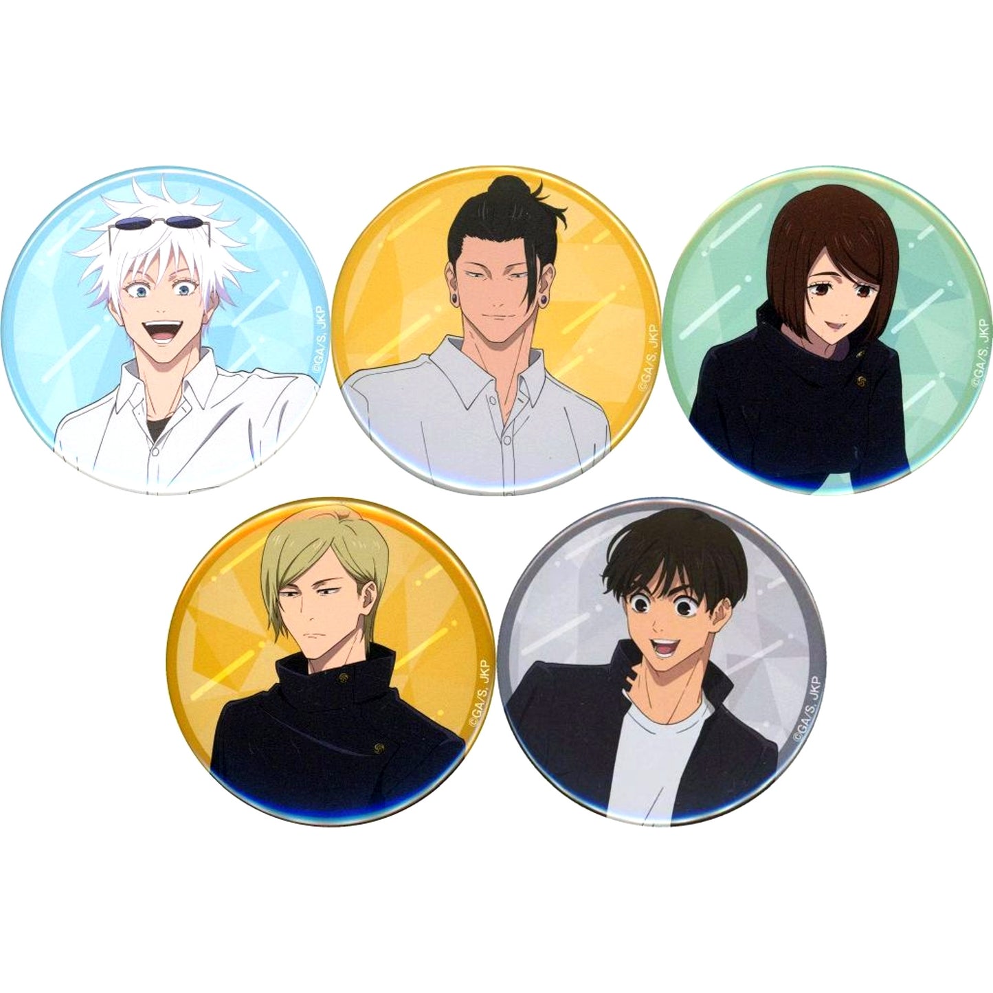Set of 5 Jujutsu Kaisen Hidden Inventory Trading Button Fireworks Ver. Marui POP UP SHOP [USED]