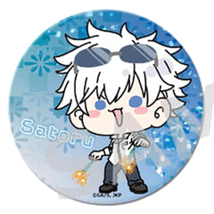 Jujutsu Kaisen Kaigyoku Gyokusetsu Satoru Gojo Mochocho Trading Big Can Badge Fireworks Ver. Marui Pop Up Shop Limited Buttons [USED]