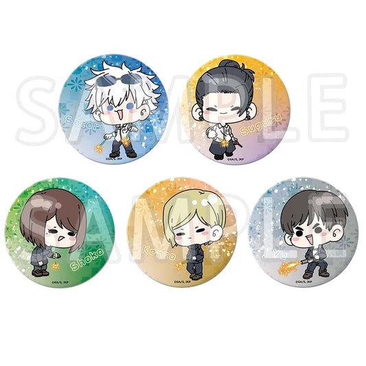 Satoru Gojo & Others Jujutsu Kaisen: Hidden Inventory/Premature Death All 5 Types Set Mochocho Trading Big Button Fireworks Ver. Marui Pop Up Shop Limited [USED]