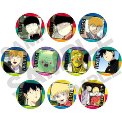 Mob Psycho 100 III Shigeo Kageyama & Others Trading Can Badge All 10 Types Set Buttons [USED]