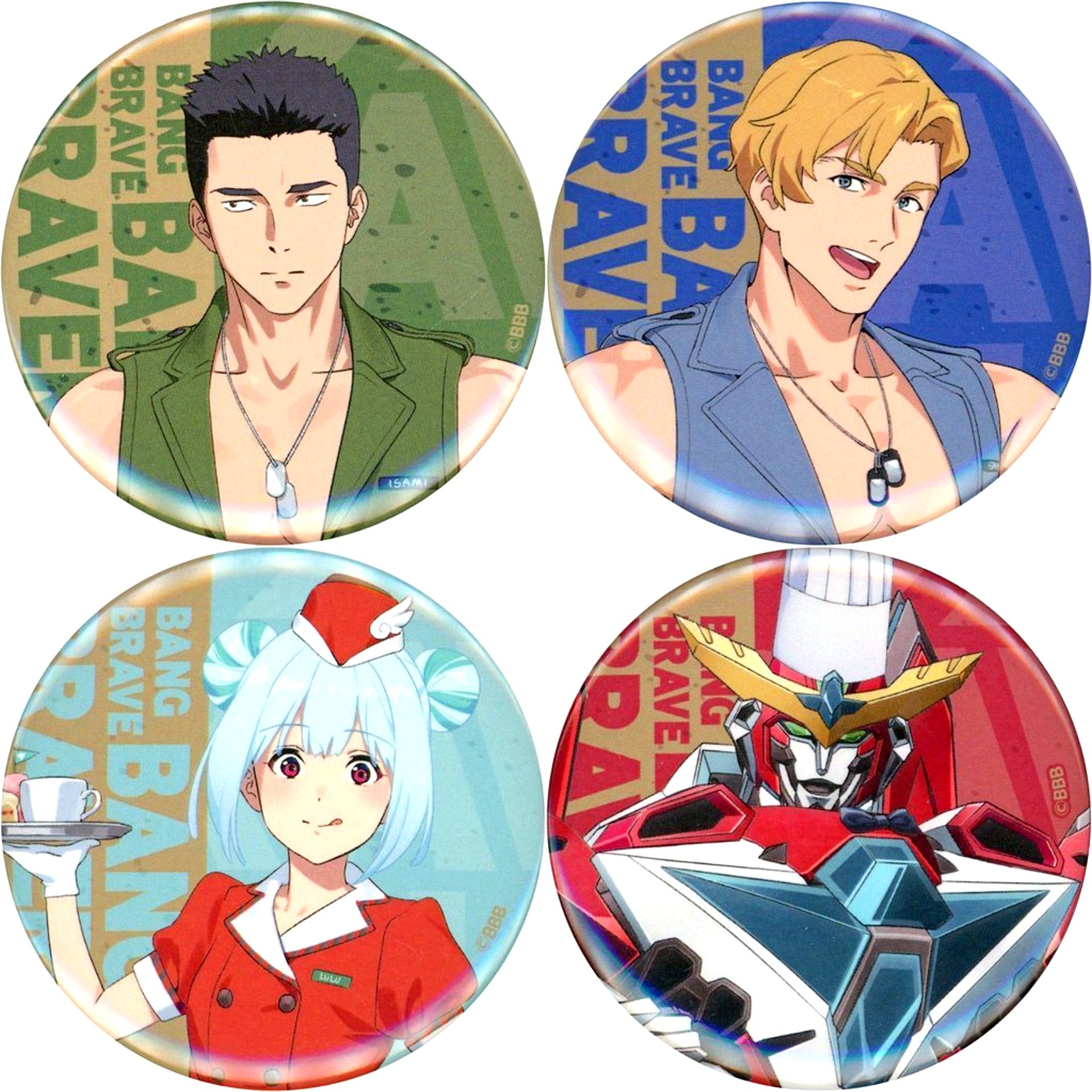 Group Brave Bang Bravern! Button Set SWEETS PARADISE [USED]
