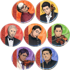 Golden Kamuy Lieutenant Tsurumi & Others Secret Can Badge B Orchestra Concert '24 Limited All 7 Types Set Buttons [USED]