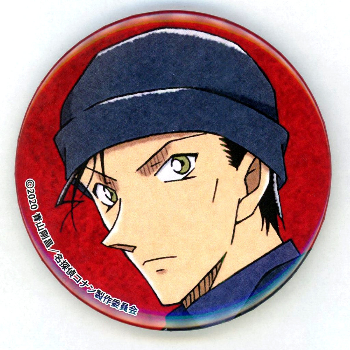 Shuichi Akai Detective Conan 24th Movie Family Visual Poster Button [USED]