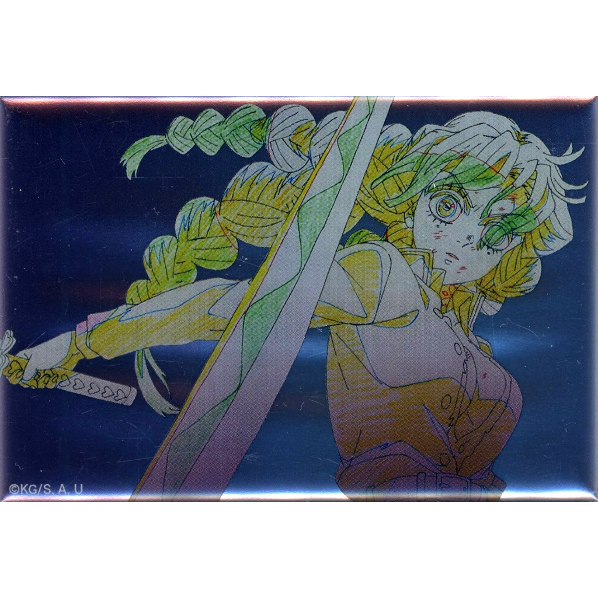 Mitsuri Kanroji Sword Demon Slayer: Kimetsu no Yaiba World Tour 2024 ufotable Making Animation Mitsuri Kanroji & Muichiro Tokito Metallic Random Button [USED]