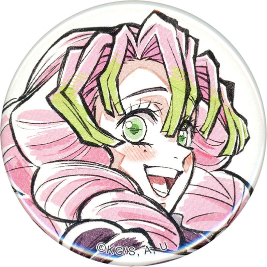 Mitsuri Kanroji Demon Slayer 44mm Button Webshop Kuji Hashira Training Arc Ep 6 The Strongest of the Demon Slayer Corps Hashira Drawn Illust Prize E [USED]