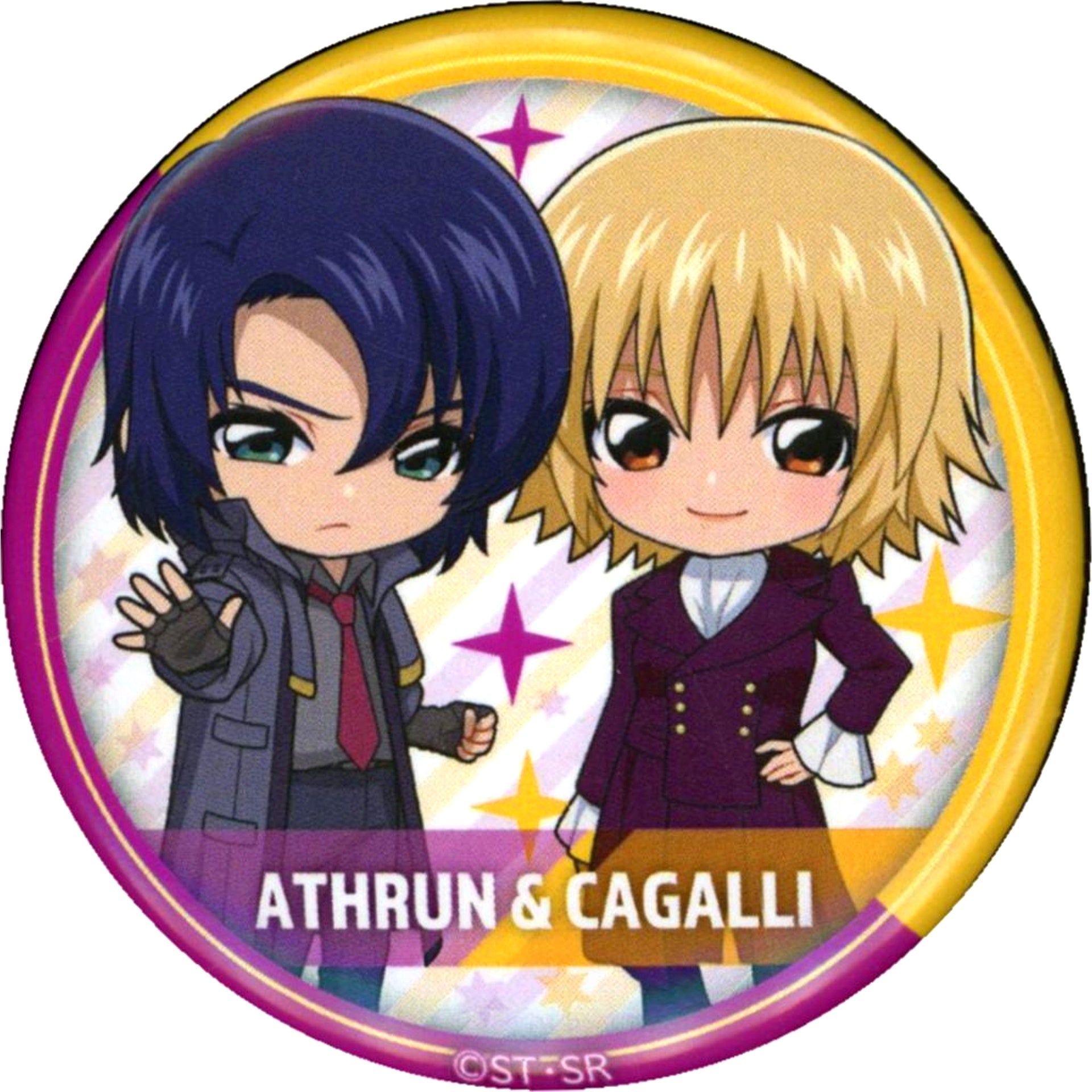 Athrun Zala & Cagalli Yula Athha Mobile Suit Gundam SEED FREEDOM Test -mini- Random Tin Badge [USED]