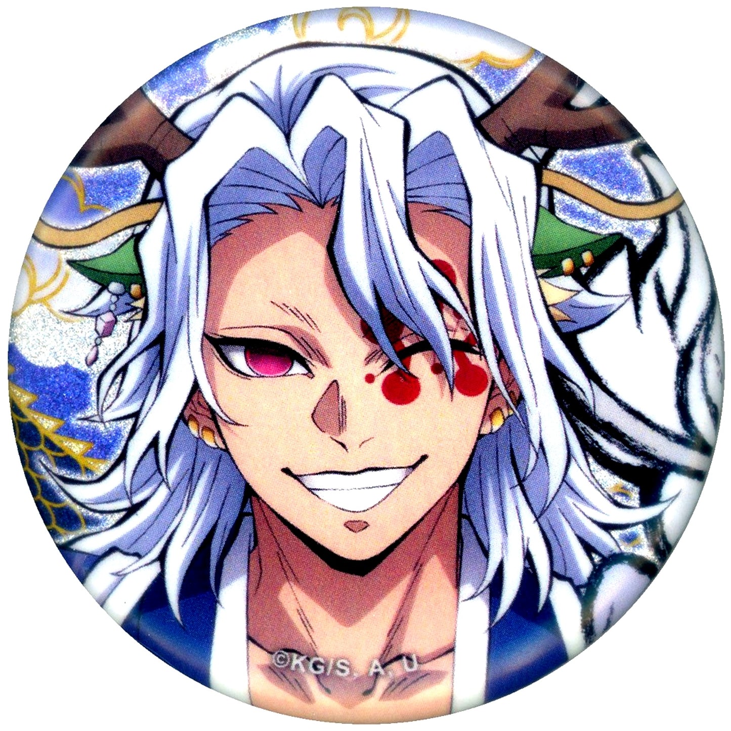 Tengen Uzui Close-up Demon Slayer Kimetsu no Yaiba Anime 5th Anniv Festival After Party ufotable Cafe Machi Asobi CAFE DINING Year of the Dragon Random Button [USED]