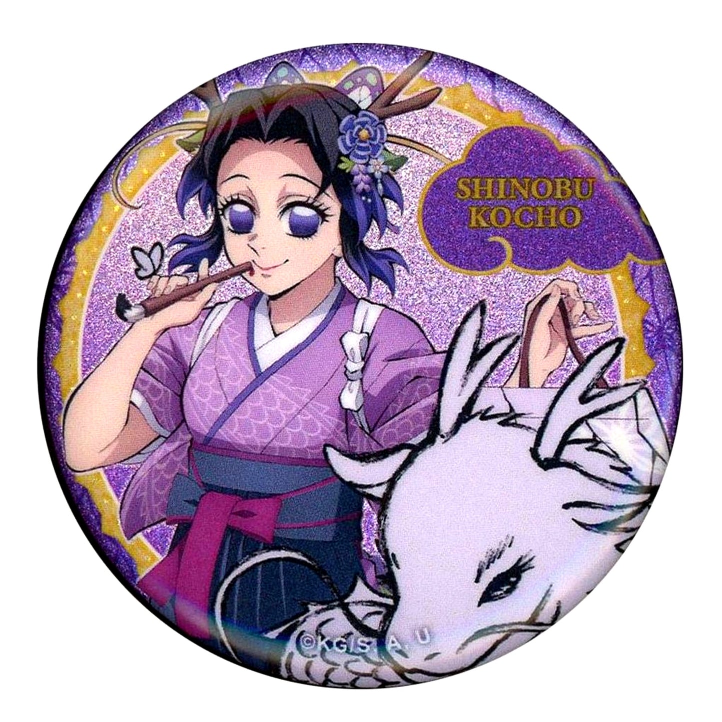 Shinobu Kocho Upper Body Demon Slayer Kimetsu no Yaiba Anime 5th Anniversary Festival After Party in ufotable Cafe x Machi Asobi CAFE x ufotable DINING Year of the Dragon Random Button [USED]