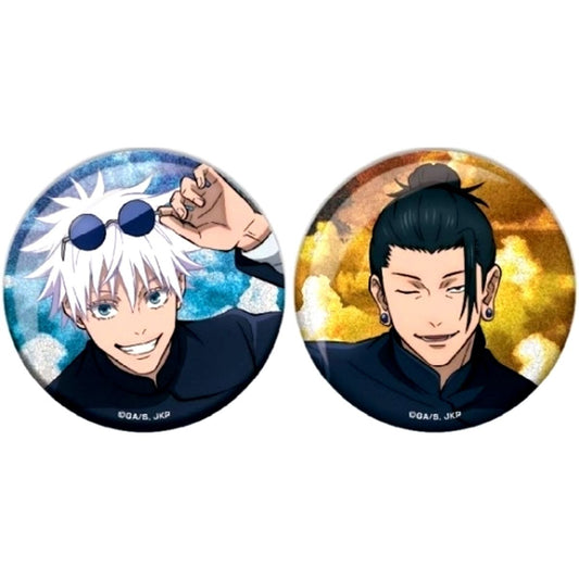 Satoru Gojo, Suguru Geto Jujutsu Kaisen S2: Hidden Inventory/Premature Death Glitter Sparkle Button Pair [USED]
