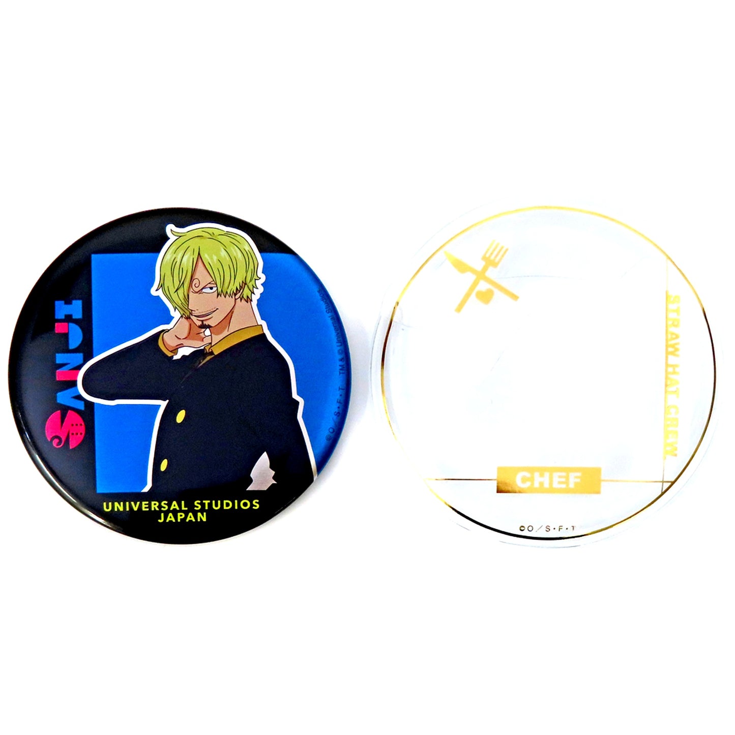 Sanji One Piece World Collectible Button Universal Studios Japan 2024 Limited [USED]