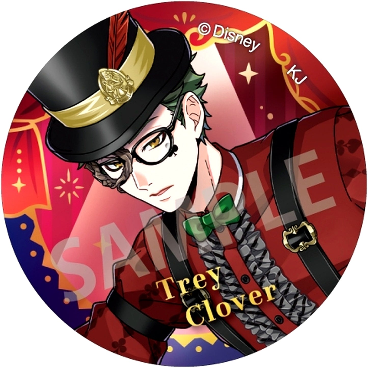 Trey Clover Disney Twisted-Wonderland Trading Aurora Metal Button Playful Dress Ver. [USED]