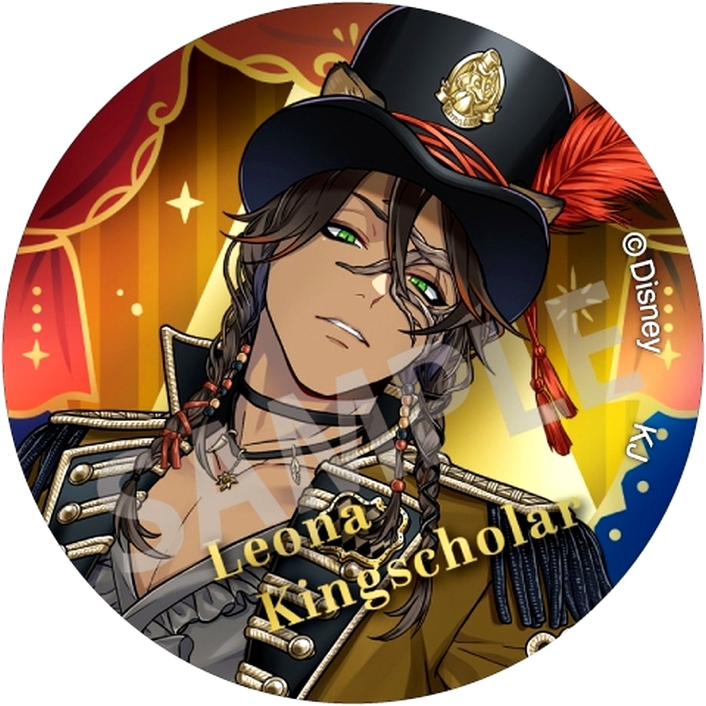 Leona Kingscholar Disney Twisted Wonderland Trading Aurora Metal Button Playful Dress Ver. [USED]