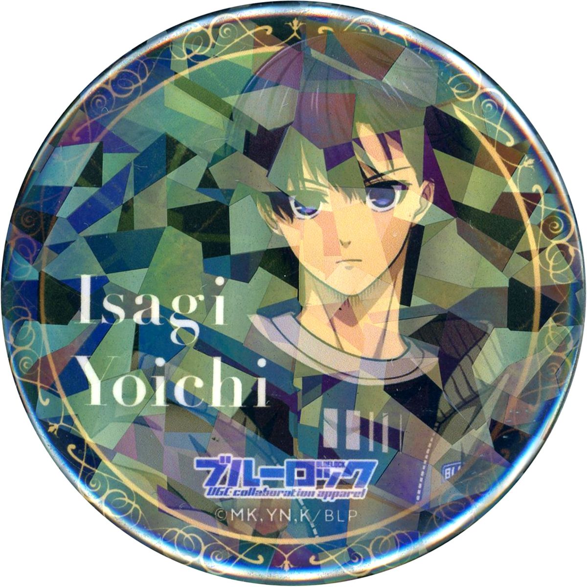 Yoichi Isagi Blue Lock x UNDER GROUND CIRCUS Hologram Random Button [USED]