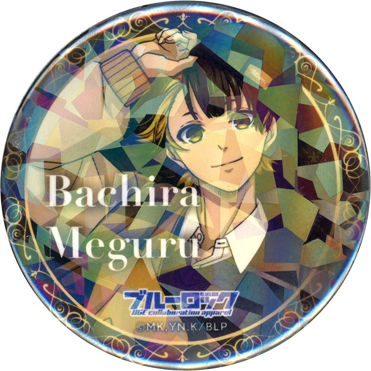 Meguru Bachira Hologram Blue Lock x UNDER GROUND CIRCUS Random Button Badge [USED]