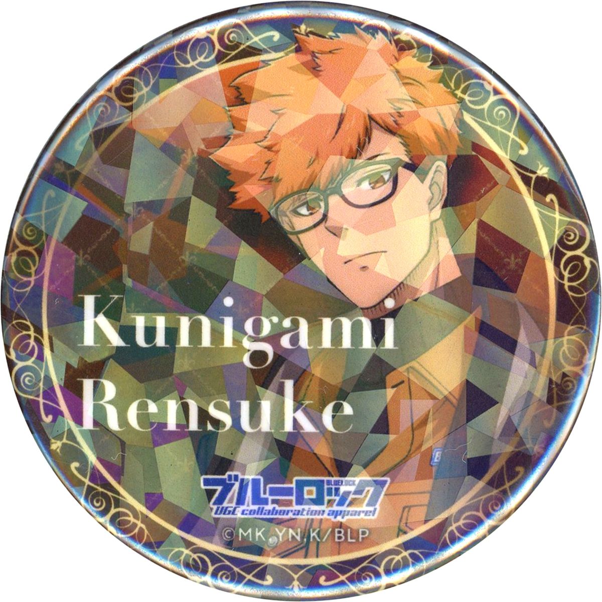Rensuke Kunigami Hologram Blue Lock x UNDER GROUND CIRCUS Random Button Badge [USED]