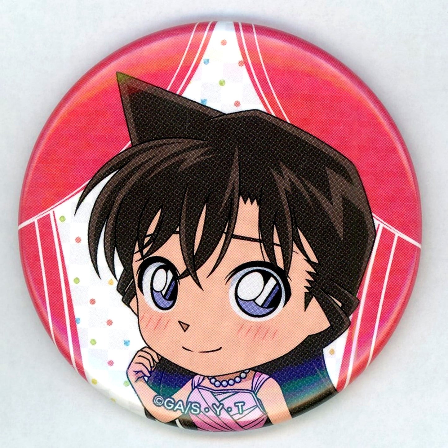 Ran Mouri Detective Conan Original Button Puzzle Cross Chain Ball Drop Challenge Participation Prize Land DiverCity Tokyo Plaza [USED]