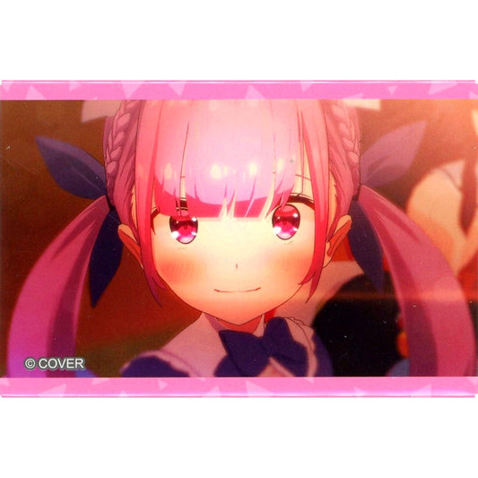 Minato Aqua Virtual YouTuber Hololive Random Square Button Gen 0 to Gamers Hologra 5th Anniversary [USED]