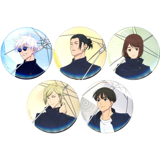 Set of 5 Jujutsu Kaisen Season 2 Character Badge Collection Rainy Day [USED]