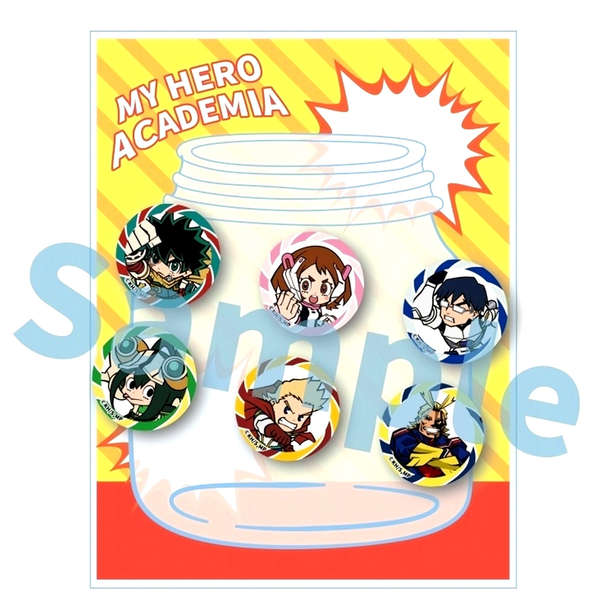 Group A. My Hero Academia Candy Style Button Set [USED]