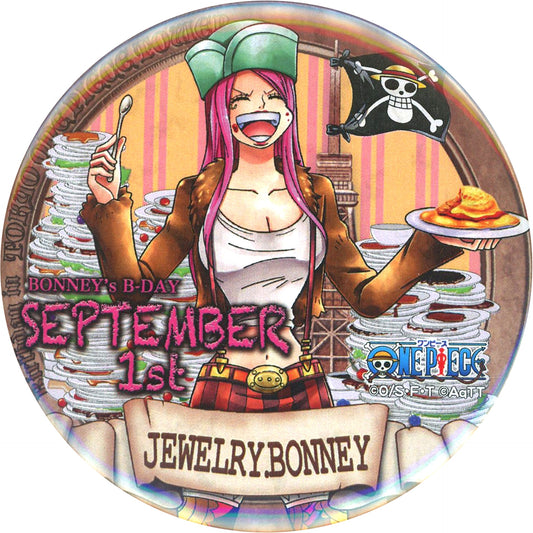 Jewelry Bonney Birthday Button 2016 One Piece Mugiwara Store Tokyo One Piece Tower Store [USED]