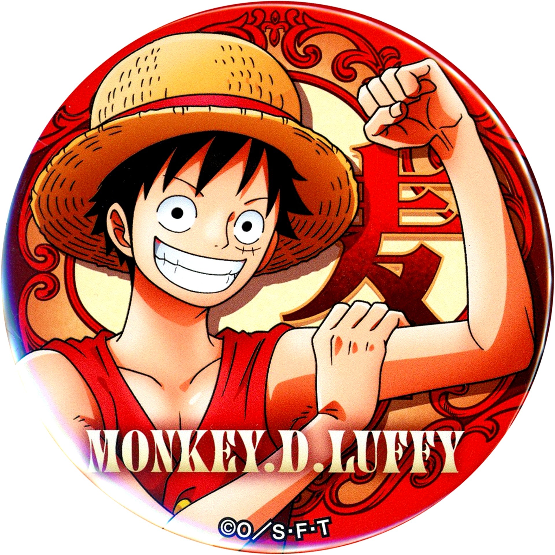 Monkey D. Luffy One Piece Yakara Button Vol.26 Survival Sea [USED]