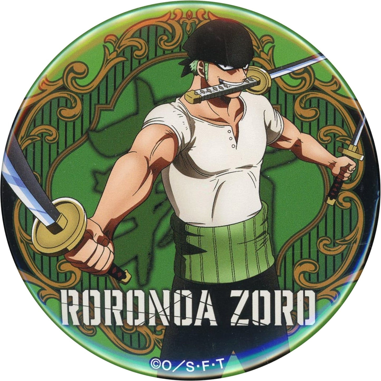 Roronoa Zoro One Piece Yakara Button Part 26 Sea of Survival [USED]