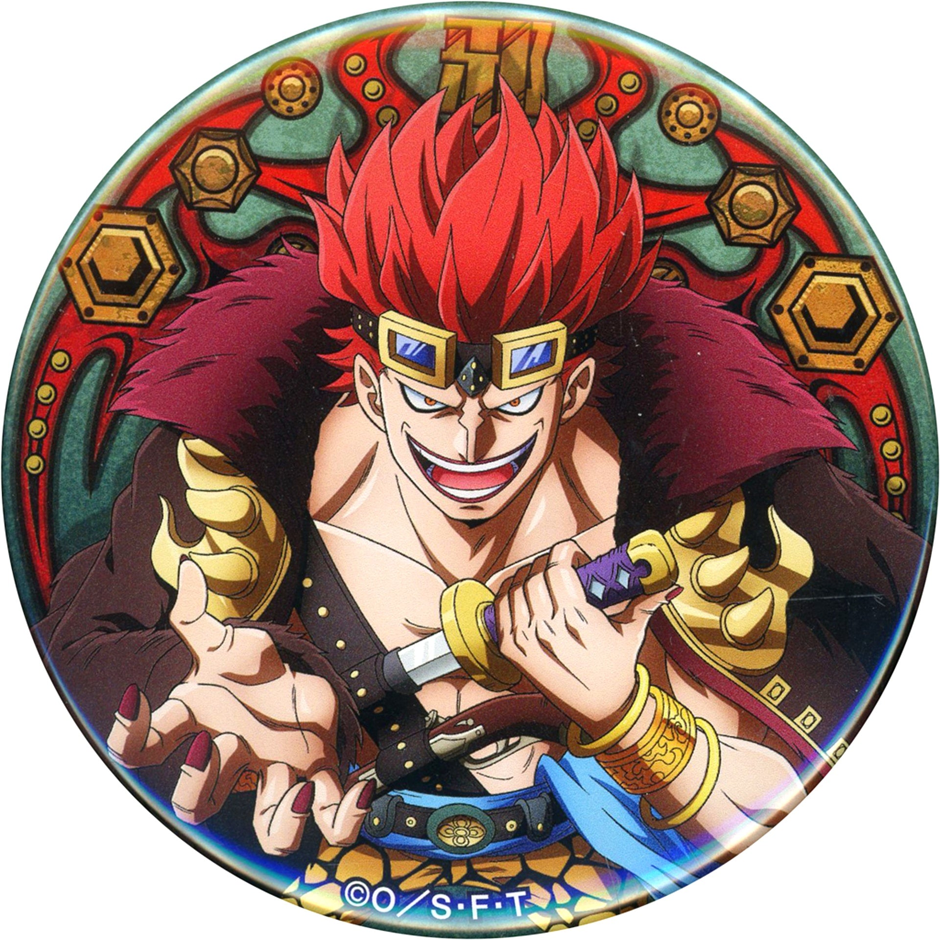 Eustass Kid One Piece Yakara Button Vol. 26 Sea of Survival [USED]