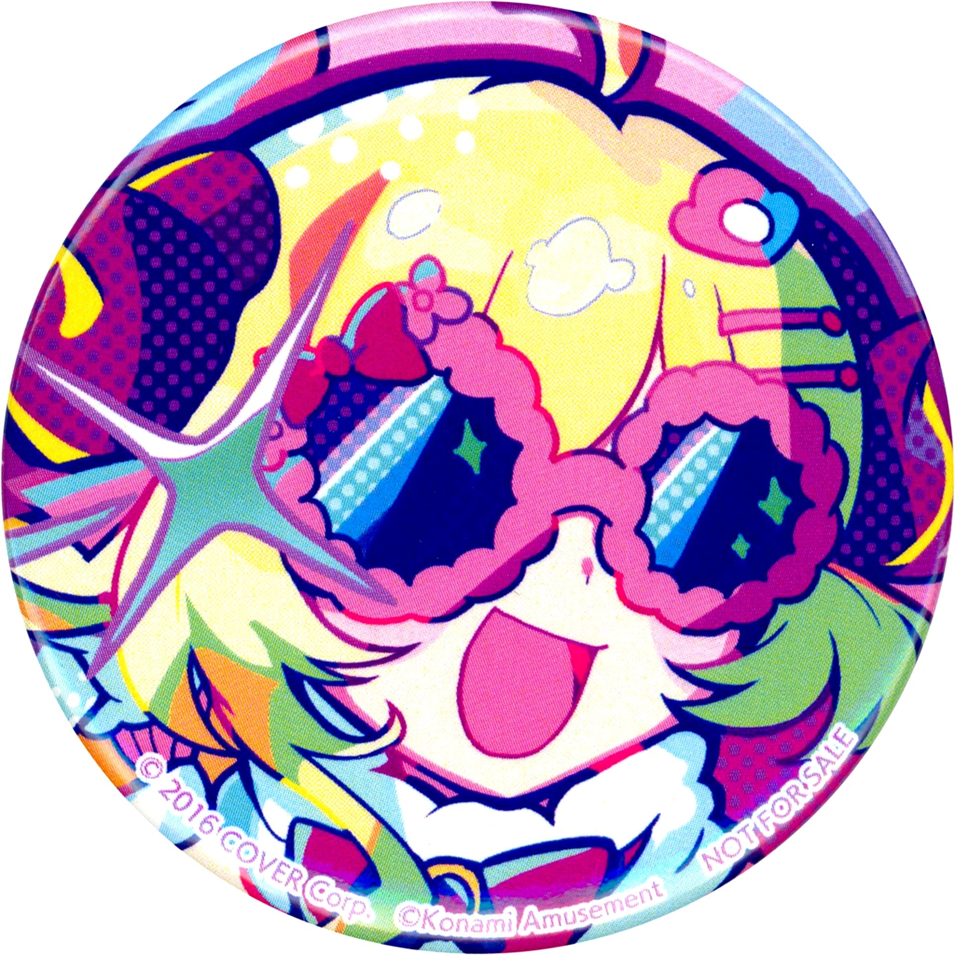 Tsunomaki Watame Hololive x Polaris Chord Sunglasses Button 2 Present Campaign 1500 Mirapo Exchange Prize [USED]