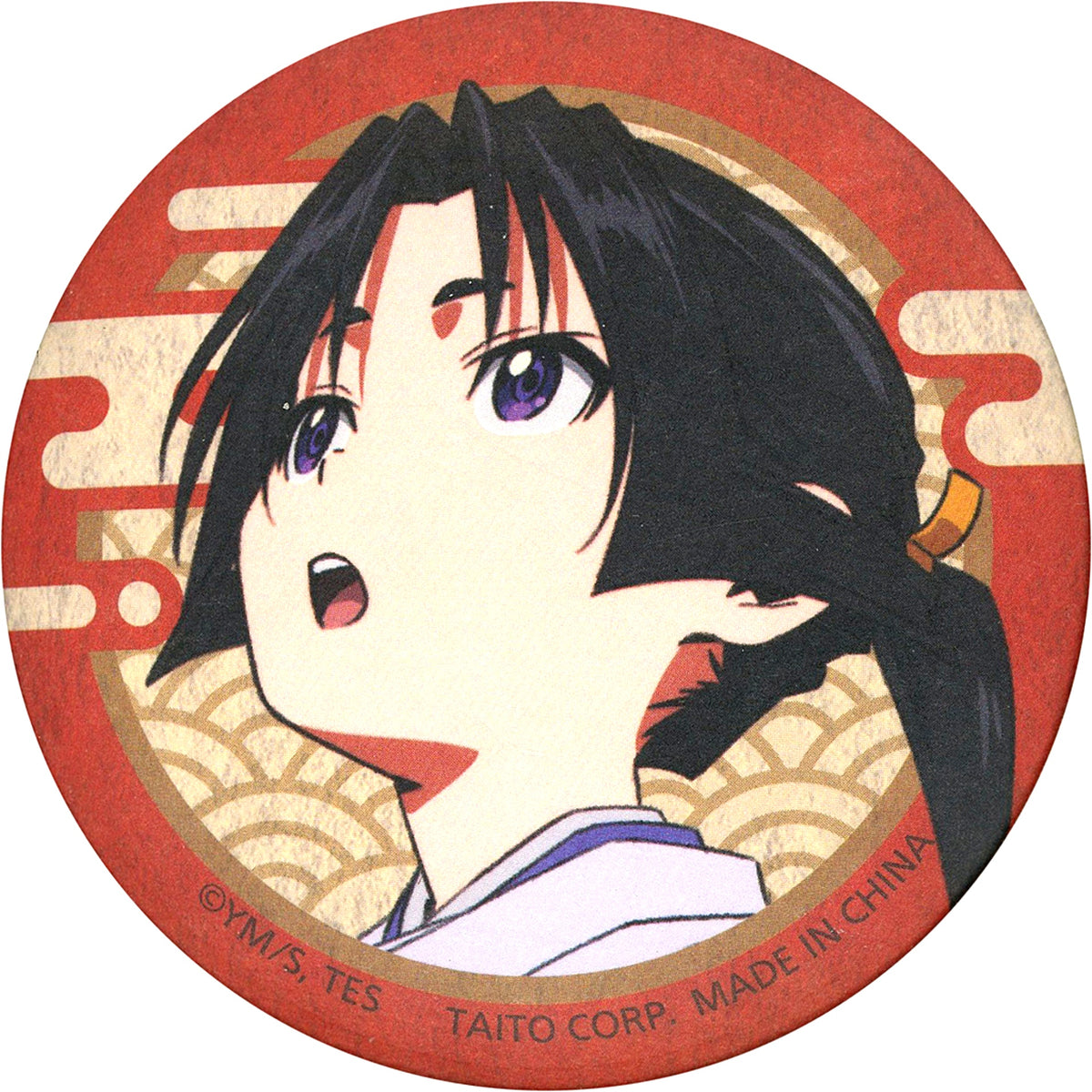 Tokiyuki Hojo B Facing Up The Elusive Samurai Washi Style Button [USED]