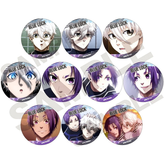 Set of 10 Seishiro Nagi, Reo Mikage Blue Lock: Episode Nagi Trading Glitter Button Nagi & Reo Ver. [USED]