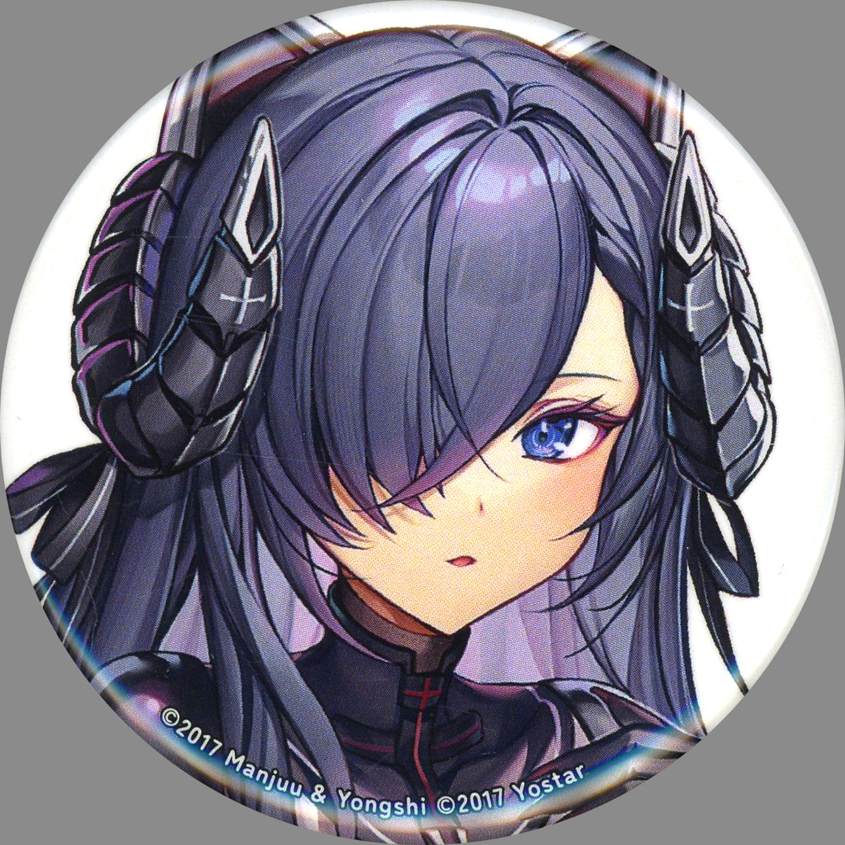 August von Parseval Face Azur Lane Tactical Suit Style. D-4 Prize Kujicolle Button [USED]
