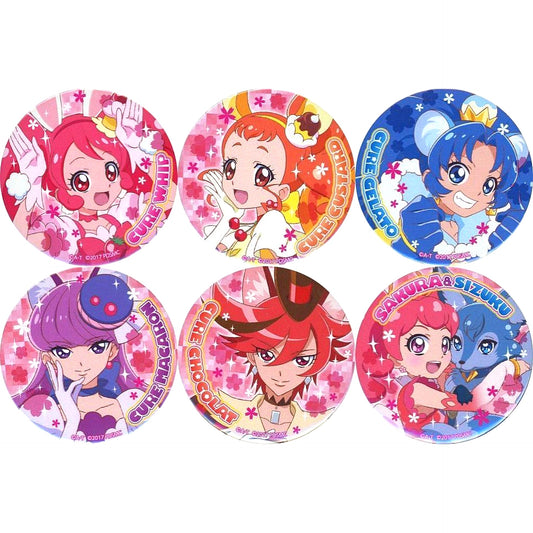 Set of 6 Movie Precure Dream Stars Button Theater Goods [USED]