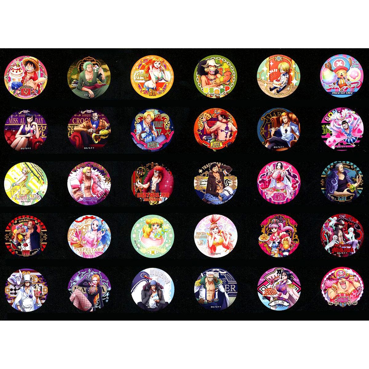 Group One Piece Yakara Button Complete Collection 18th Wave Straw Store Limited [USED]