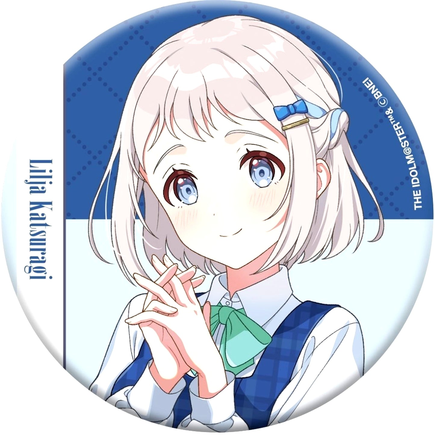 Lilja Katsuragi Glitter Tin Badge Gakuen Idolmaster [USED]