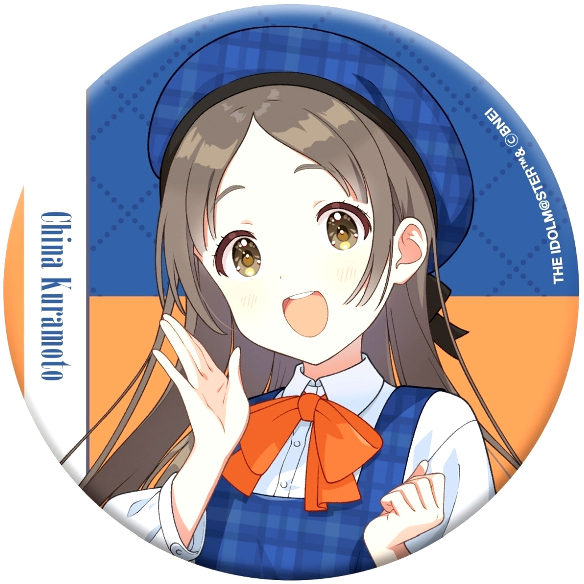 China Kuramoto Glitter Tin Badge Gakuen Idolmaster [USED]