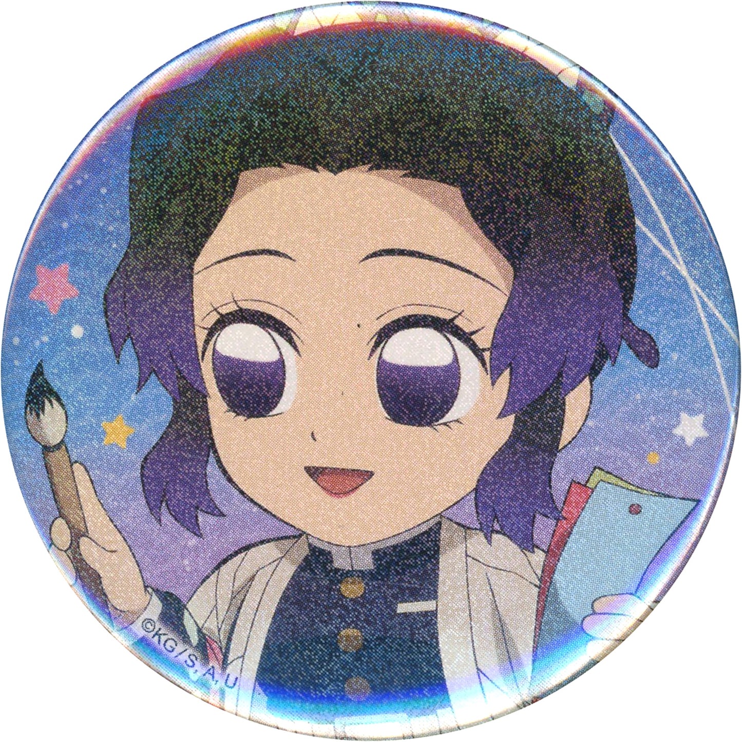 Shinobu Kocho Demon Slayer Tanabata Event 2024 Random Hologram Button [USED]