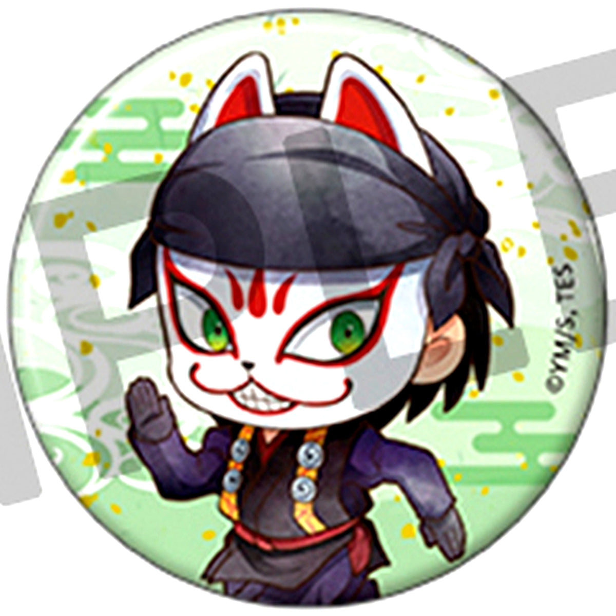Genba Kazama Button The Elusive Samurai Chara Badge Collection [USED]