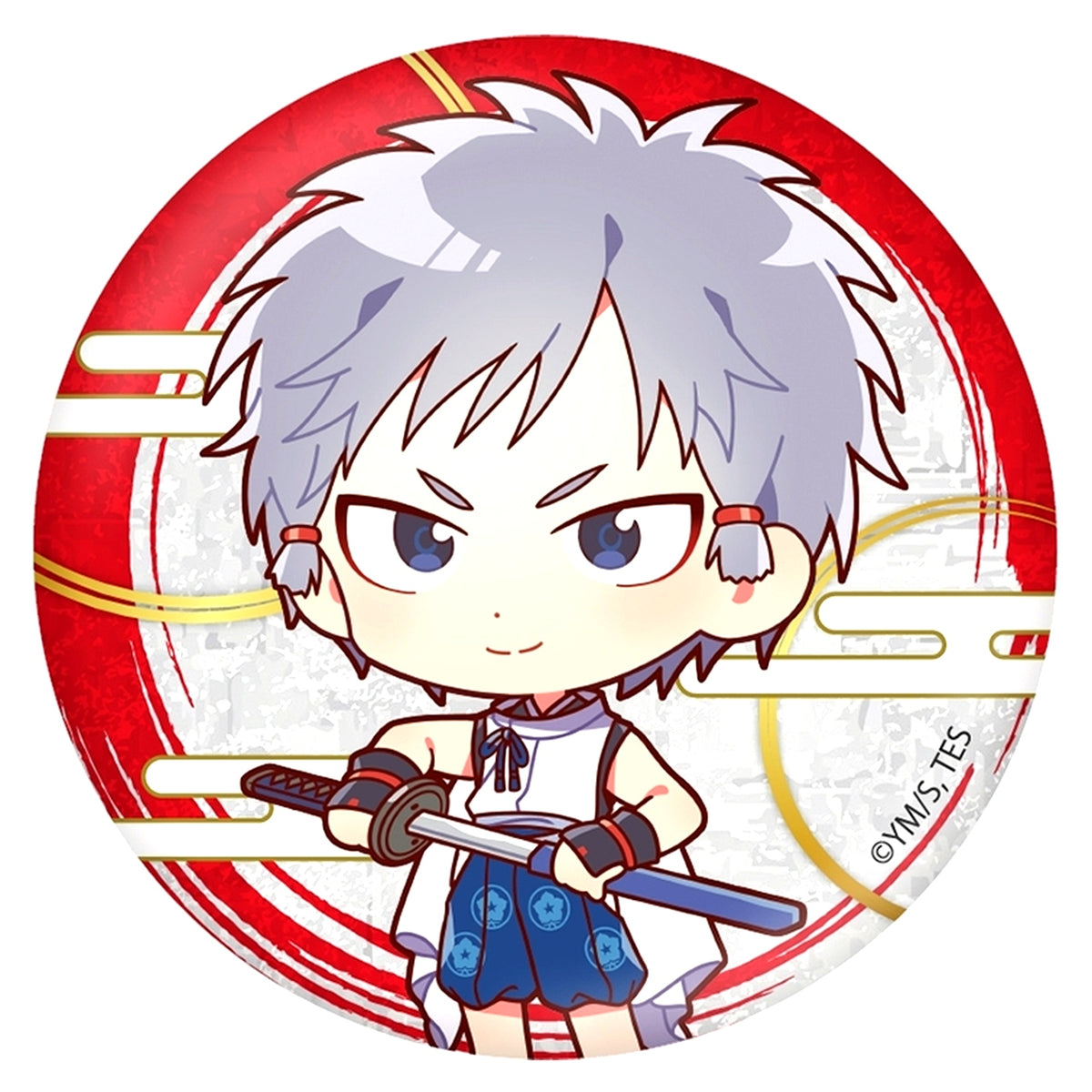 Kojiro The Elusive Samurai Chibi Button [USED]