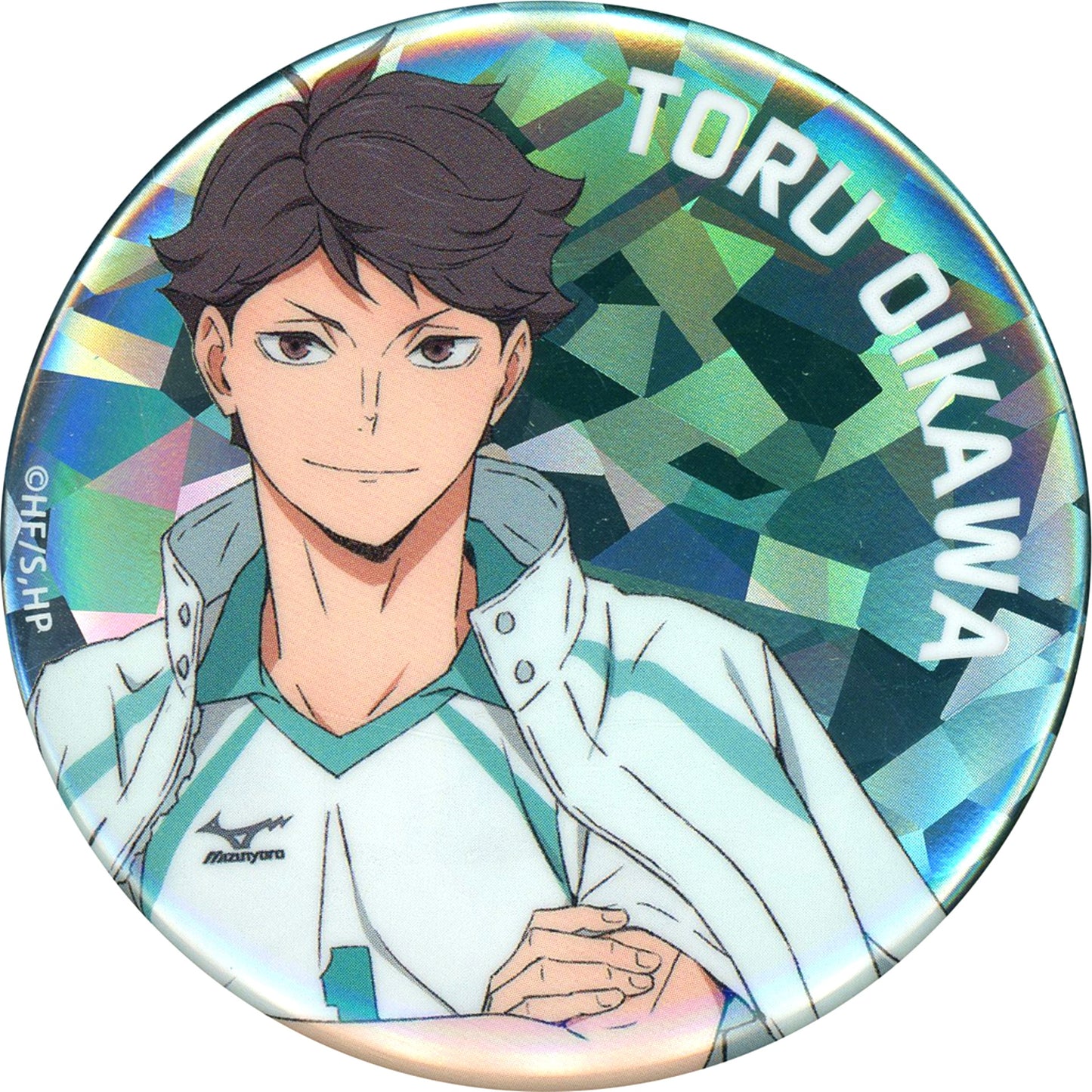 Toru Oikawa Haikyu!! Trading Hologram Button Captain Ver. [USED]