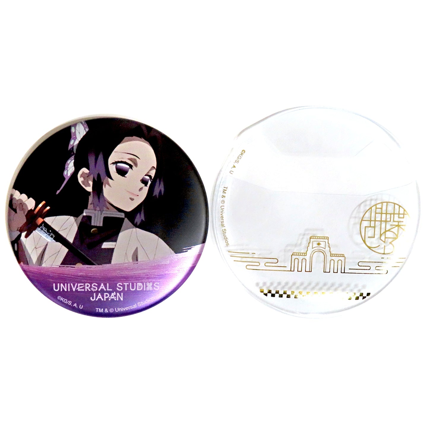 Shinobu Kocho Demon Slayer: Kimetsu no Yaiba Collectible Button with Cover Universal Studios Japan 2024 Ltd [USED]