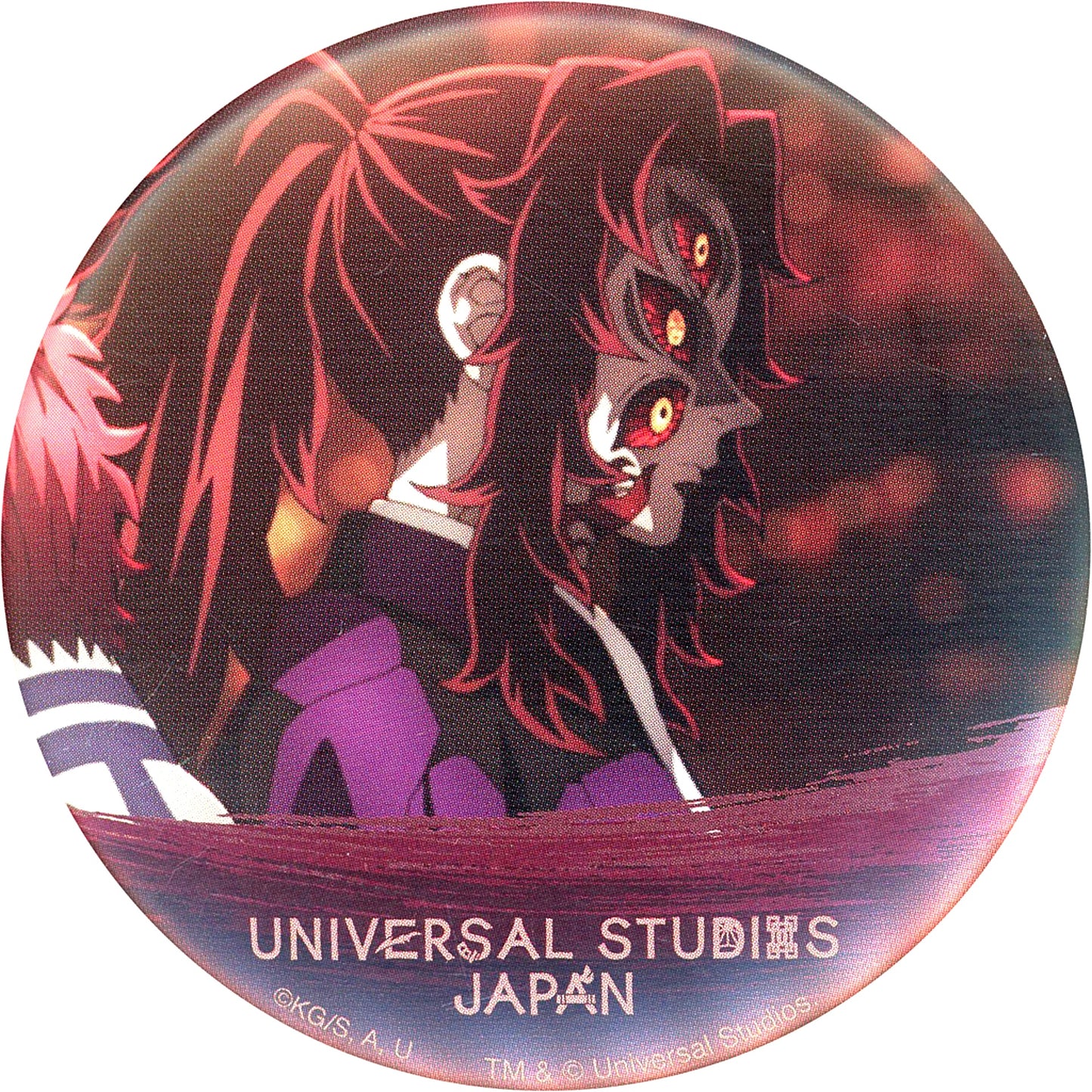 Kokushibo Demon Slayer Kimetsu no Yaiba Collectible Button with Cover Universal Studios Japan 2024 Limited [USED]