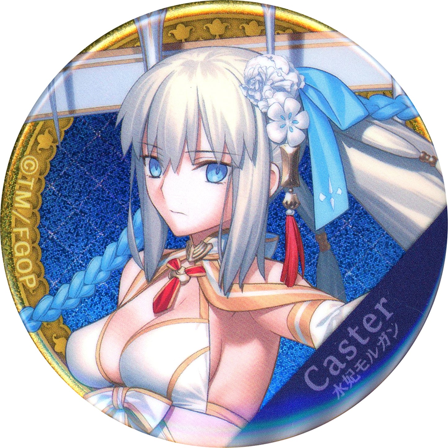 Caster Water Fae Morgan Fate/Grand Order Servant Hologram Button Vol. 2 Gacha Mate [USED]