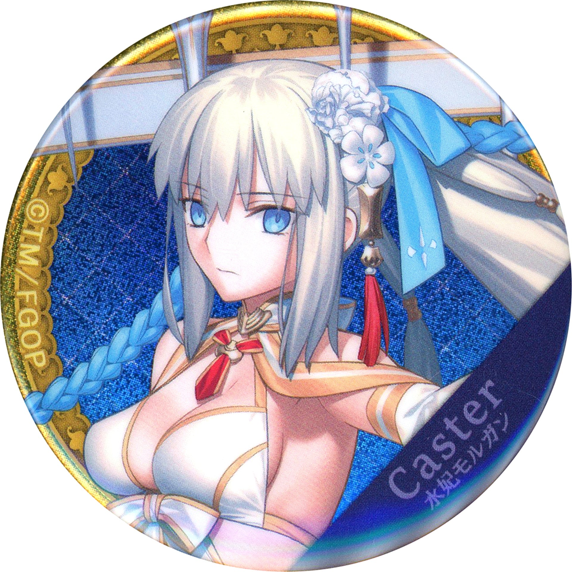Caster Water Fae Morgan Fate/Grand Order Servant Hologram Button Vol. 2 Gacha Mate [USED]