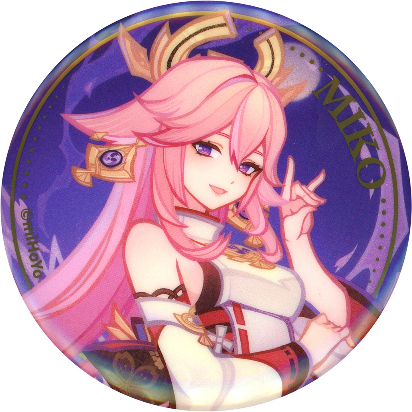 Yae Miko Genshin Impact Genius Invokation TCG Tournament Series Character Button [USED]