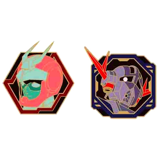 Char and Zeong Mobile Suit Gundam Pins Set Gundam Stationery 12 [USED]