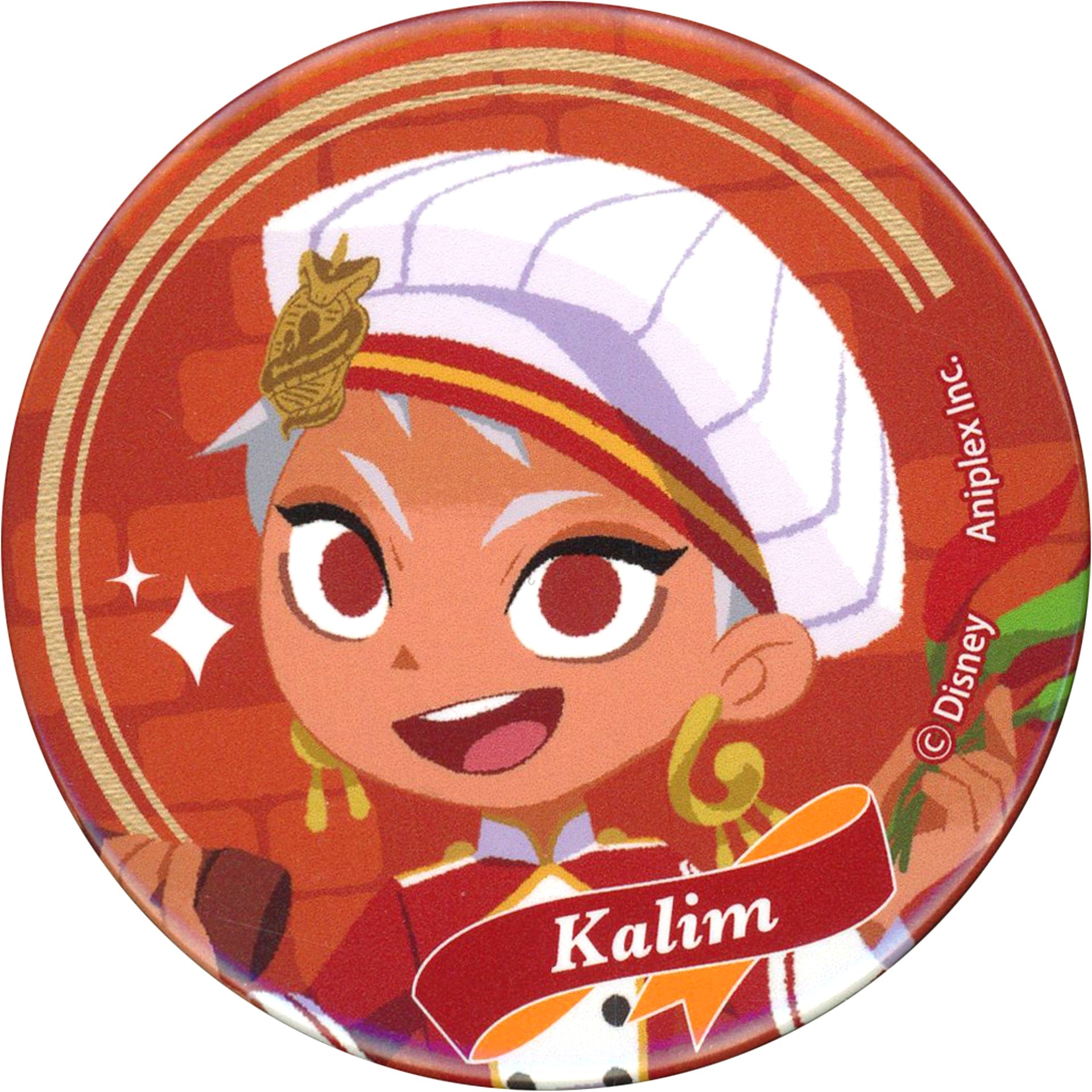 Kalim Al-Asim Disney Twisted-Wonderland Button Collection Vol.2 Gurihiru Art Ver. Gurihiru ART POP UP STORE in Marui [USED]