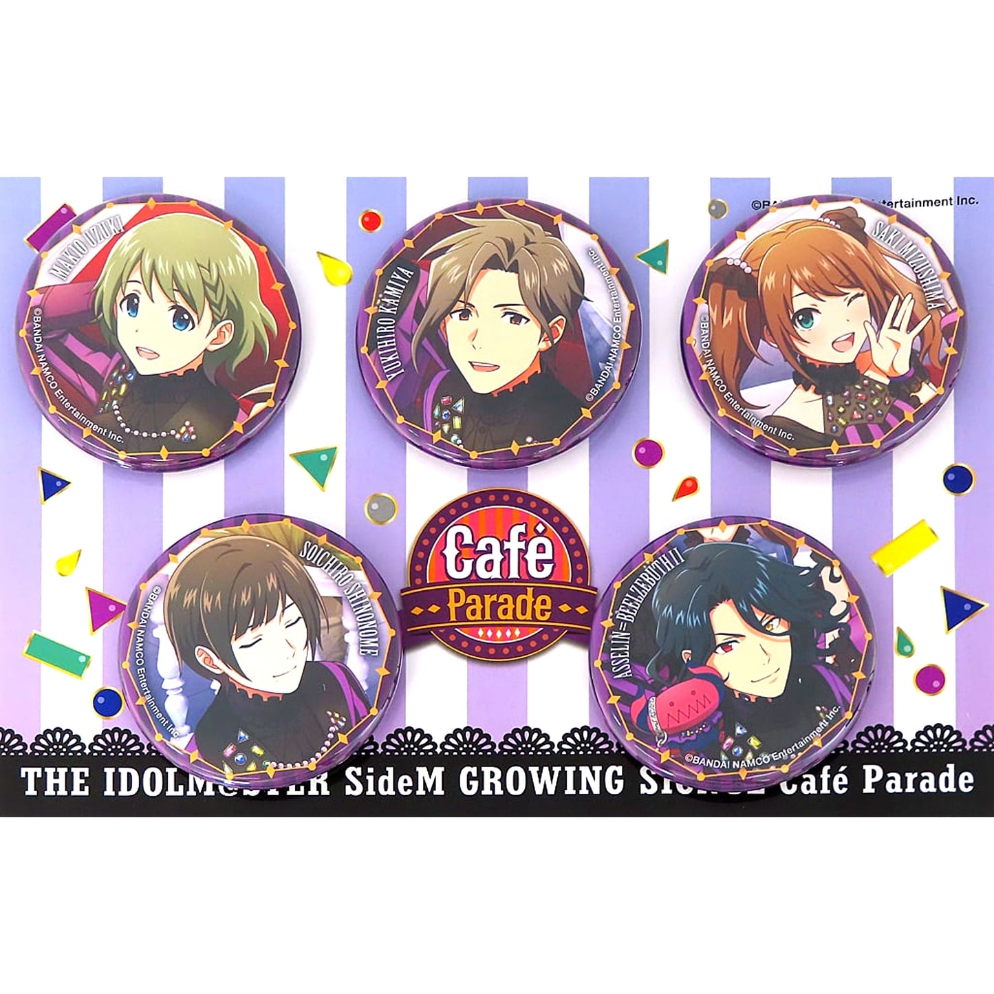 Cafe Parade The Idolmaster SideM GROWING SIGNAL 04 Tin Badge Set The Idolmaster SideM [USED]