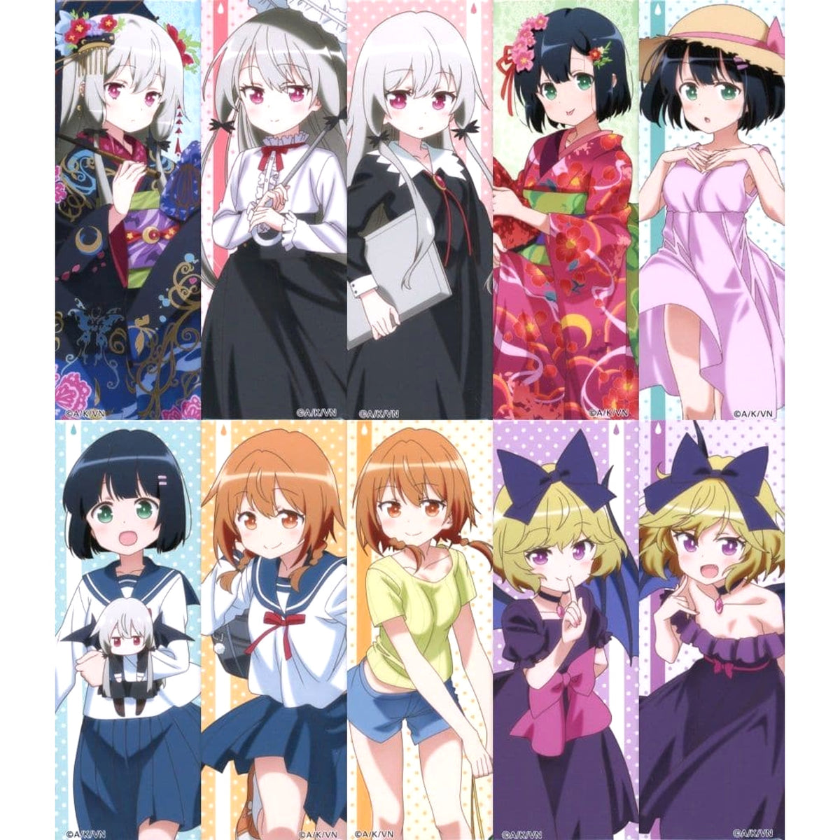 Ms. Vampire who lives in my neighborhood Sophie Twilight & Others Long Can Badge Kyomaf 2021 Goods All 10 Types Set Buttons [USED]