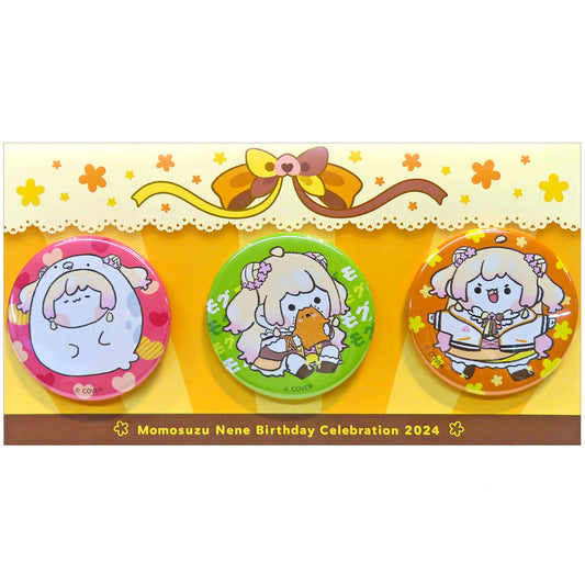 Momosuzu Nene Hololive Button Set of 3 Birthday 2024 [USED]