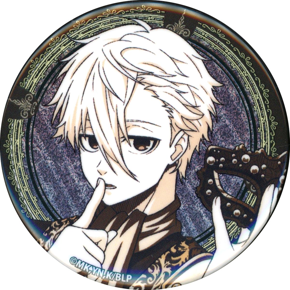 Seishiro Nagi Blue Lock Trading Hologram Button Masquerade Ball ver. [USED]